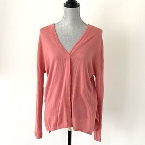 Vince Dusty Pink V-Neck Wool Sweater Lightweight sz S Luxury Minimalist Feminine